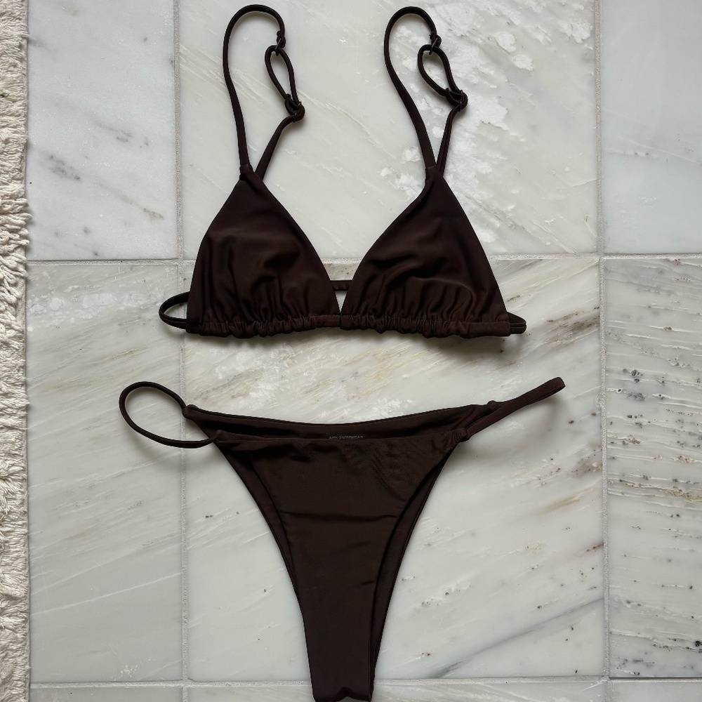 Ark Swimwear | Chocolate String Bralette & Bottom